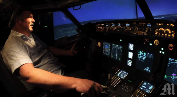 Retired Boeing 737 repurposed as garage-kept flight simulator (video)