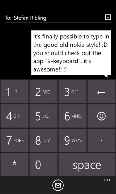 9-Keyboard v.0.2.0.0 - Классическая телефонная клавиатура с Т9 для набора СМС