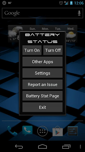 Battery Status Bar 2.0.6.1 - Батарейка в статус баре