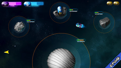 Spaced Away 1.1.1 - Вы управляете космическим челноком с ограниченным запасом топлива и кислорода