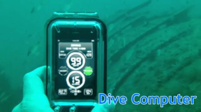Подводный компьютер из iPhone (видео)
