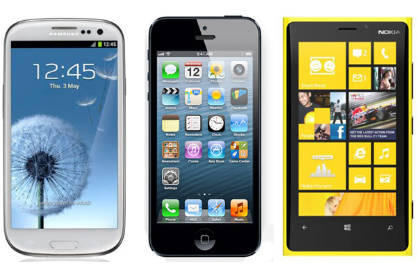Сравнение характеристик iPhone 5, Galaxy SIII и Lumia 920
