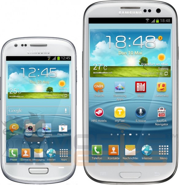 Характеристики и первое пресс-фото Samsung Galaxy S III mini