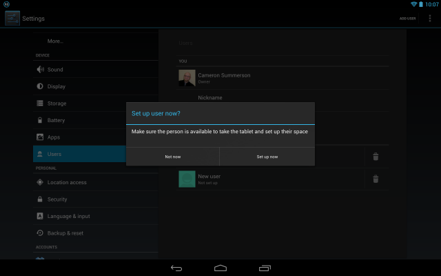 Обзор многопользовательских возможностей Android 4.2