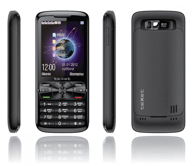 teXet TM-420 - телефон с четырьмя сим-картами (2 фото)
