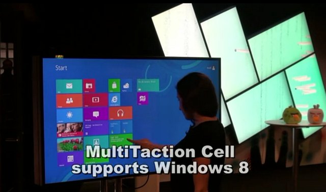 Интерактивные панели MultiTaction Cell (видео)