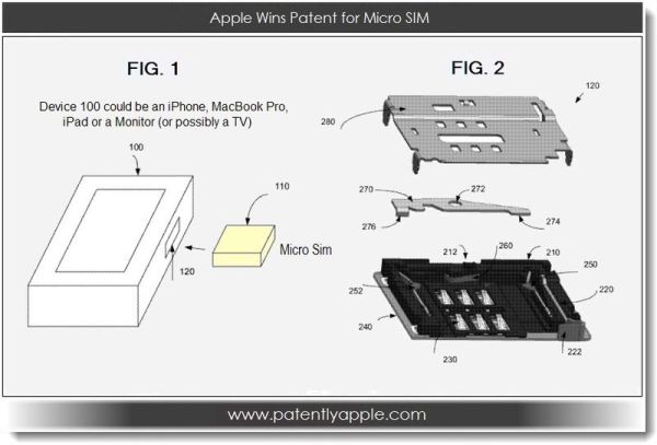 Apple запатентовала коннектор для сим-карт (2 фото)