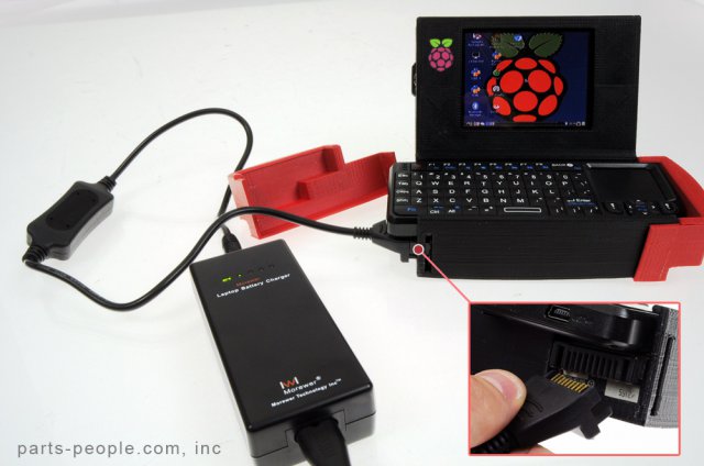 Pi-to-Go - самодельный ноутбук на платформе Raspberry Pi (8 фото)