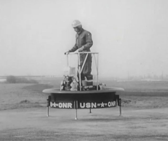 Индивидуальная летающая платформа из 1955 года (видео)
