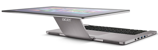 Acer Aspire R7 - гибрид ноутбука, планшета и моноблока (8 фото + 2 видео)
