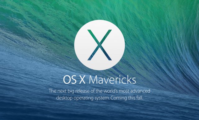 Анонсирована обновлённая ОС - MacOS X Mavericks