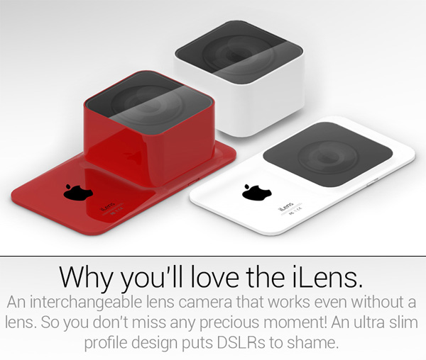Как будет выглядеть iLens - ультратонкая камера от Apple?
