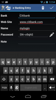 aWallet Password Manager 3.3.0 Хранение паролей
