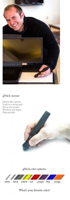 gStick - компьютерная мышь в виде ручки