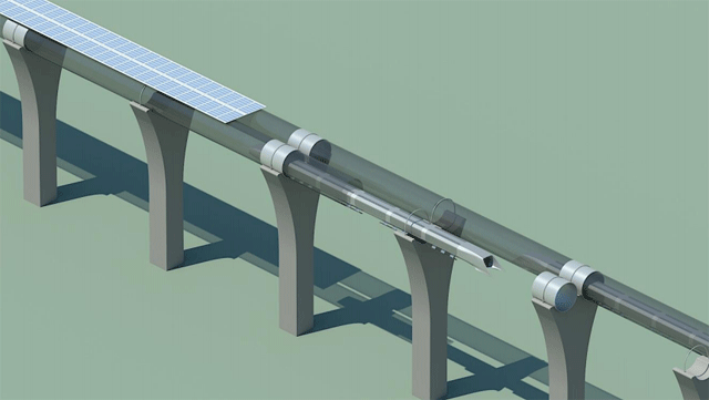Hyperloop - транспортная система будущего (4 фото)