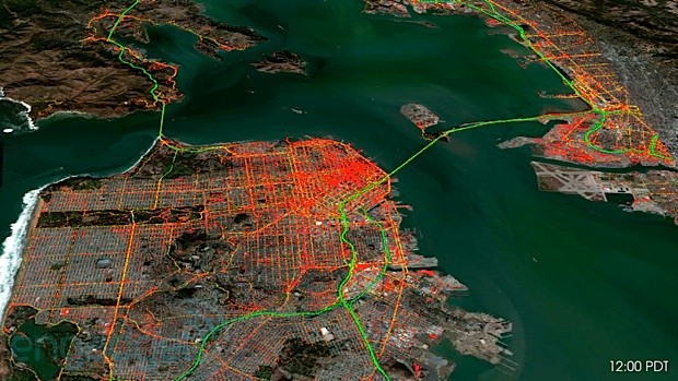 Nokia разрабатывает интерактивную карту дорожного движения (видео)