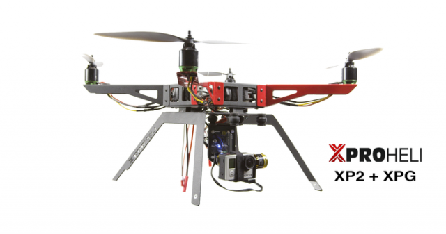 XproHeli XPG - квадрокоптер со стабилизатором для камеры GoPro (2 фото, видео)