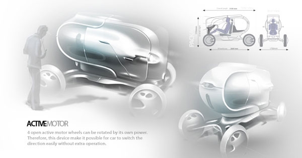 Capsule - концепт тесного дизайнерского электромобиля (6 фото)