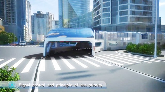 Land Airbus - новый тип общественного транспорта (6 фото + видео)