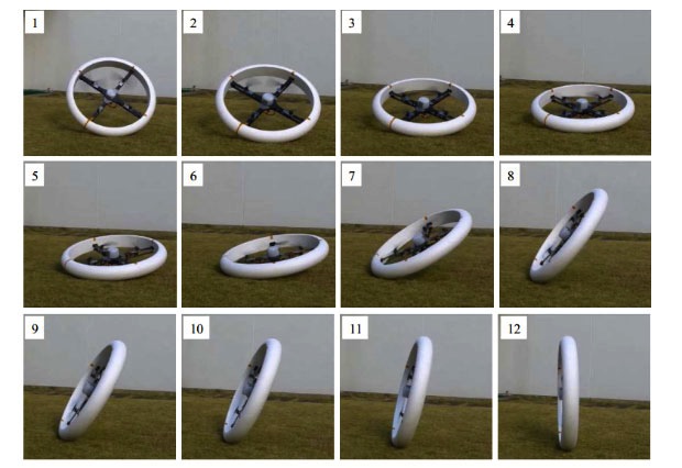 Quadrotor - колесо, которое умеет летать, плавать, и катиться (видео)