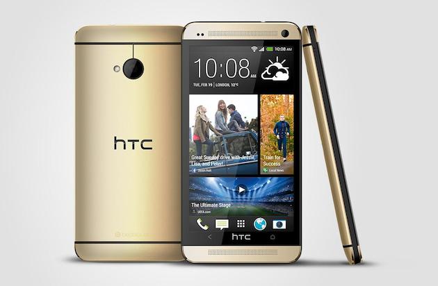 Теперь и HTC One в золотистом корпусе