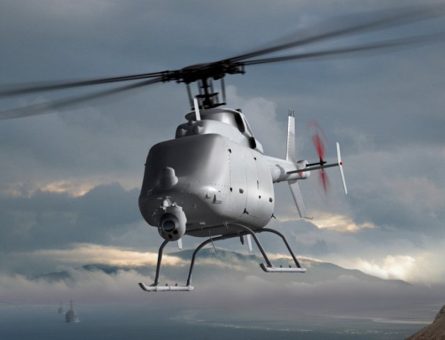 Беспилотный вертолёт MQ-8C Fire Scout (видео)