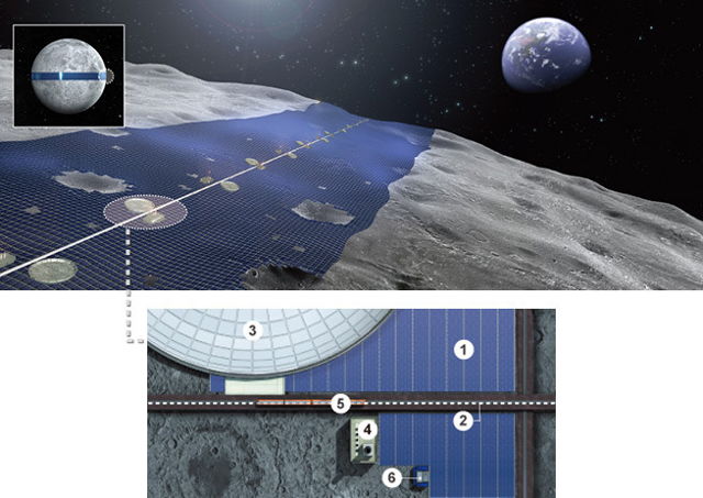 Солнечные батареи на Луне обеспечат Землю электричеством (3 фото)