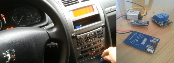 Самодельная автомобильная RFID система зажигания (видео)