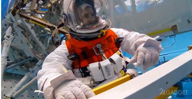Тест космических скафандров NASA (видео)