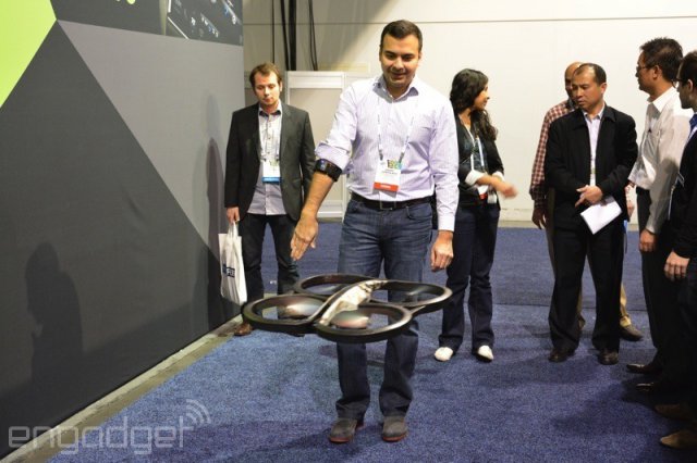 A quadrocopter controlled by gestures (4 photos)