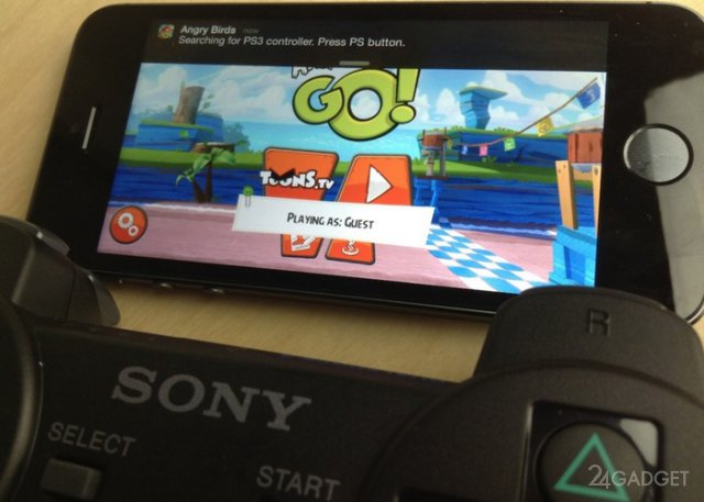 Геймпад от PS3 работает с играми на iPhone (видео)