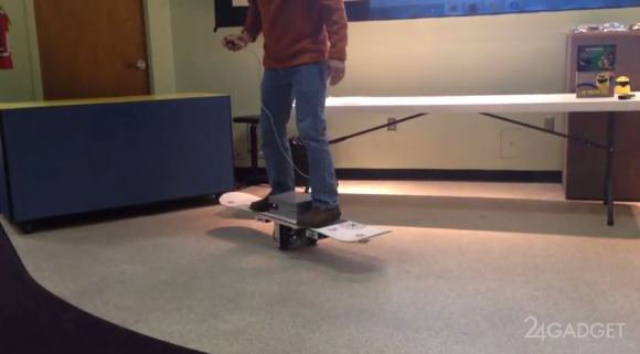 Конкурент сигвея, созданный из доски для сноуборда (видео)