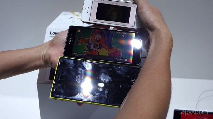 Сравнение камер Xperia Z2, iPhone 5S и Lumia 1520 (видео)