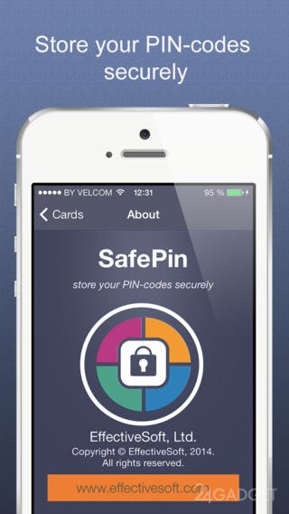 SafePin 1.1 Приложение для хранения пин-кодов