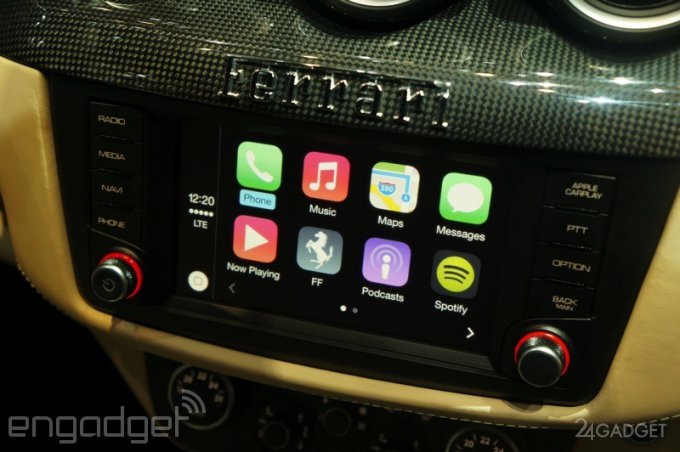 Автомобильный компьютерный интерфейс от компании Apple (11 фото)