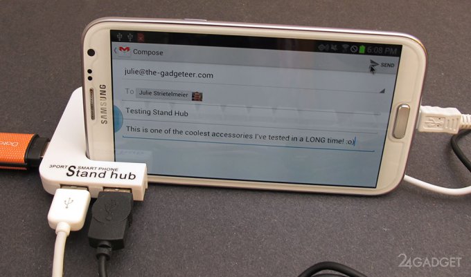 Обзор трехпортового USB-хаба для смартфона от Brando