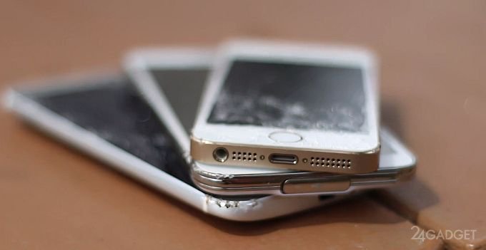Краштесты Galaxy S5, iPhone 5S и HTC One M8 (видео)