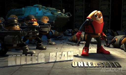 Killer Bean Unleashed 3.14 Стрелялка по мотивам одноименного мультфильма