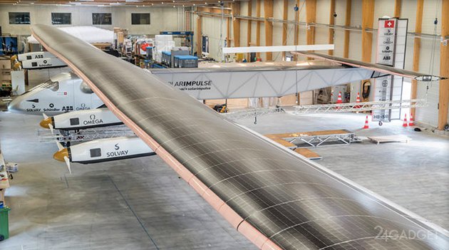 Новый самолёт на солнечных батареях совершит кругосветный полёт (видео)