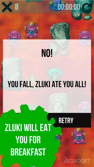 Zluki Don't Fall 1.1.0 Увлекательная игра, которая проверит вашу реакцию и рефлексы