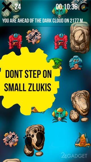 Zluki Don't Fall 1.1.0 Увлекательная игра, которая проверит вашу реакцию и рефлексы