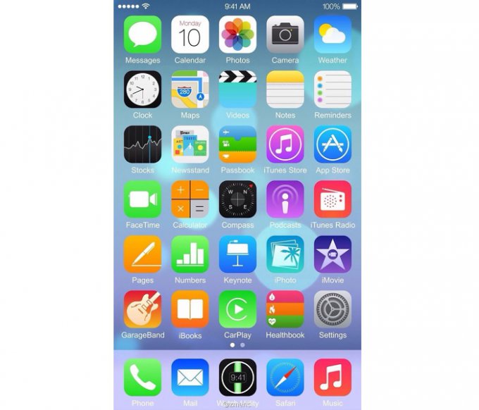 Первый скриншот iOS 8 (2 фото)