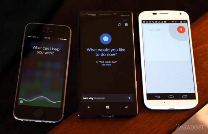 Cortana, Siri и Google Now: какой из голосовых ассистентов лучше? (видео)