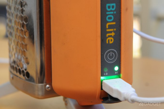Biolite Stove - портативная дровяная печь с электрогенератором