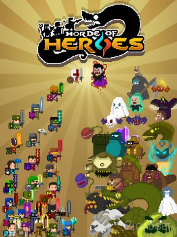 Horde of Heroes 1.0.2 Увлекательная игра с стиле 3-в-ряд с пиксельной графикой