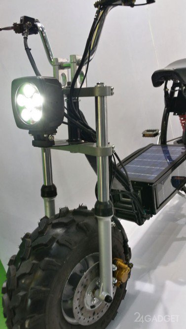 Электробайк на солнечных батареях для пересеченной местности (18 фото + видео)