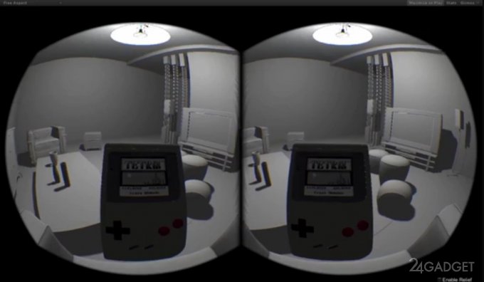Эмулятор Game Boy для Oculus Rift (видео)