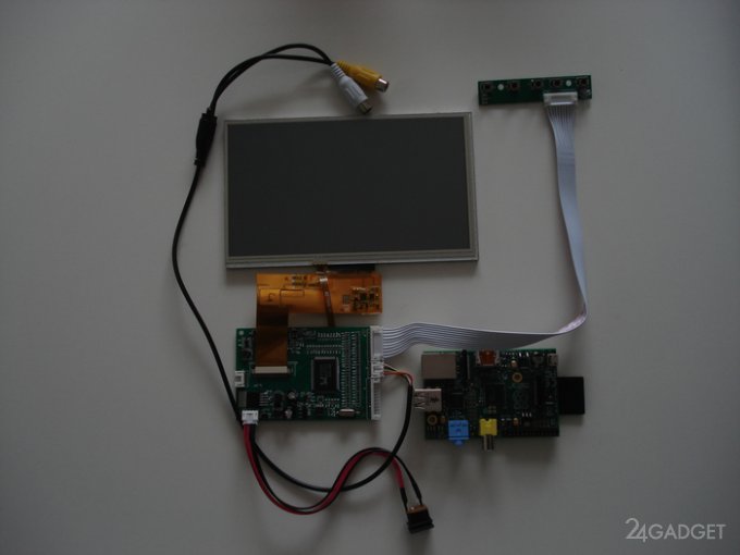 Самодельный планшет на базе Raspberry Pi (2 фото + видео)