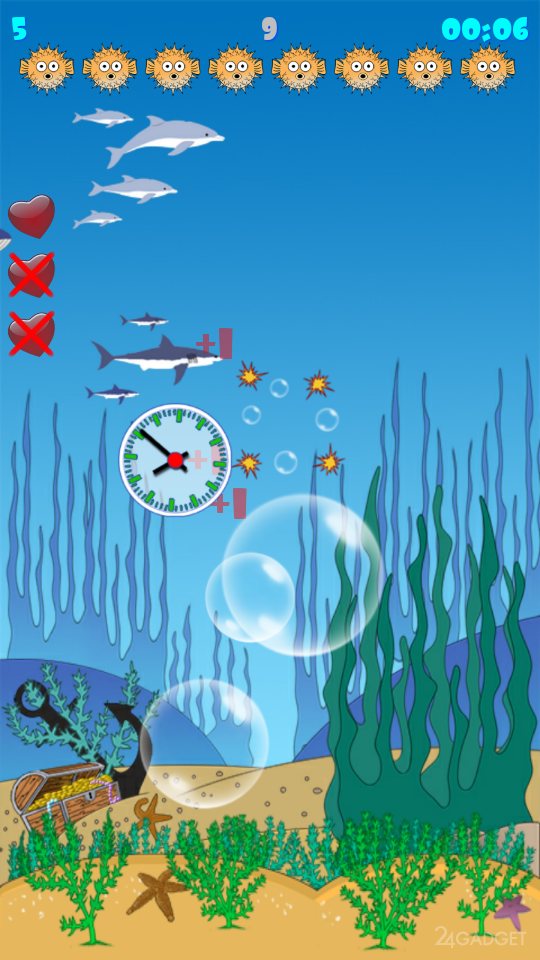Бульки: Подводный мир 1.00 Лопаем пузыри