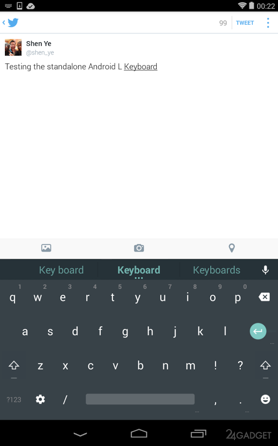 Android L Keyboard 3.1.20006 Клавиатура из Android L
